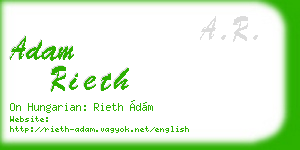 adam rieth business card
